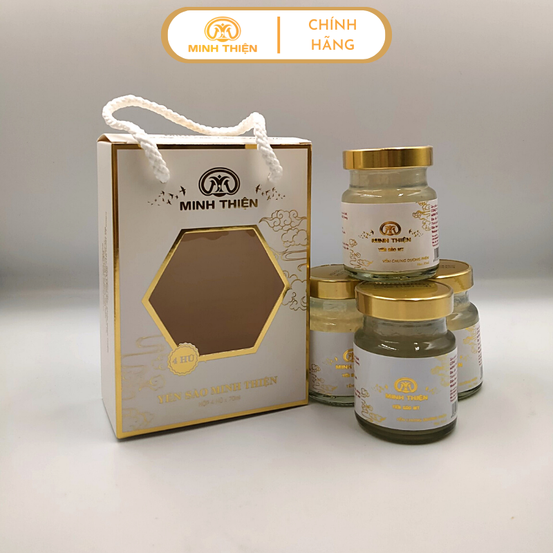 Yến sào MT - Yến chưng đường phèn (Hộp 4 hủ)